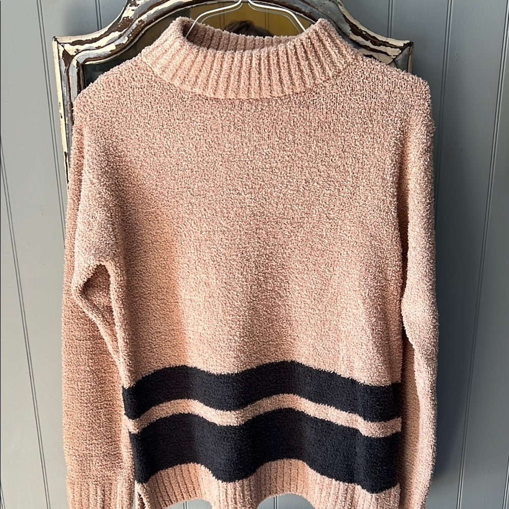 Chenille mock neck sweater Size medium St John’s Bay